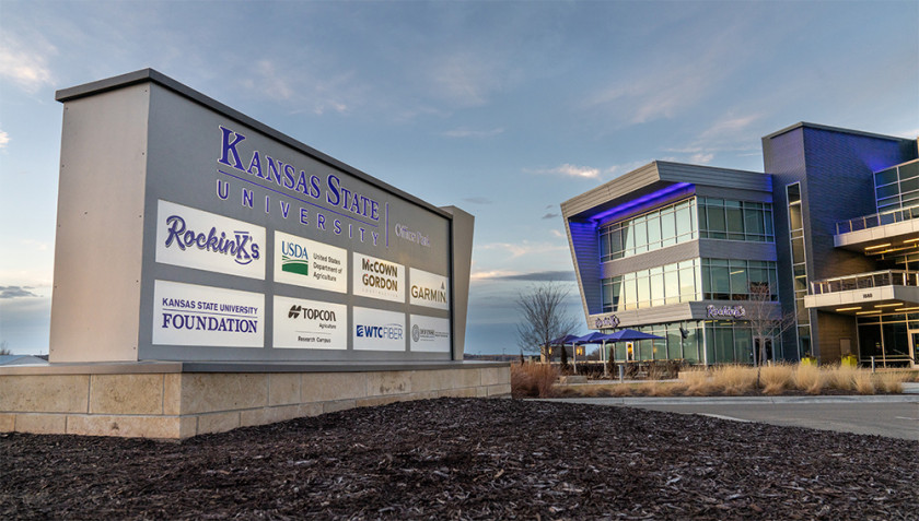 K-State Office Park sign and building